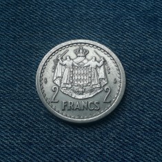 1G - 2 Francs 1943 Monaco / an unic de batere