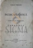 INCERCARE CRITICA asupra COMICULUI DRAMATIC la CARAGIALE - teza de licenta -dedicatie!!!