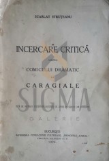 INCERCARE CRITICA asupra COMICULUI DRAMATIC la CARAGIALE - teza de licenta -dedicatie!!! foto