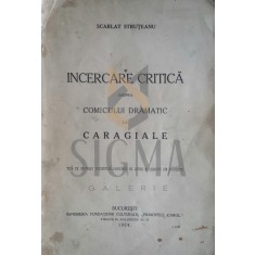 INCERCARE CRITICA asupra COMICULUI DRAMATIC la CARAGIALE - teza de licenta -dedicatie!!!