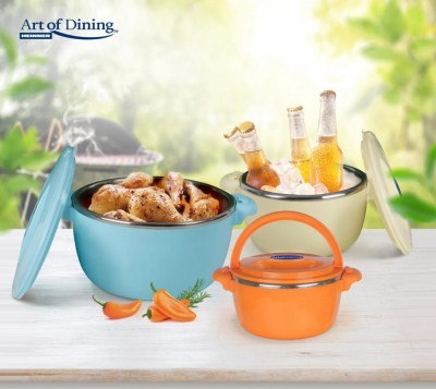 SET 3 CASEROLE TERMICE 2+4+6L,BELLY BLUE, ART OF DINING BY foto