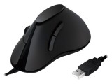 Mouse optic USB negru cu 5 butoane