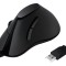Mouse optic USB negru, 5 butoane