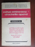 Mihai eminescu- structurile operei