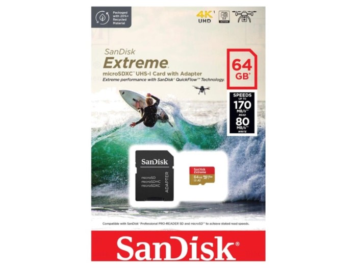 Card de memorie microSDXC 64GB A2