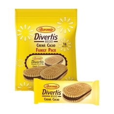 Biscuiti Divertis Boromir, 16 Buc/Punga, 240 g, cu Crema de Cacao, Biscuiti Divertis, Eugenii Divertis, Biscuiti Crema Cacao, Biscuiti Cacao Divertis, foto