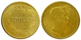 t814 ROMANIA 200 LEI 1945 APROAPE NECIRCULATA aUNC cu luciu de batere