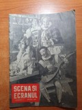 Scena si ecranul aprilie 1958-art. george vraca,radu beligan,colea rautu