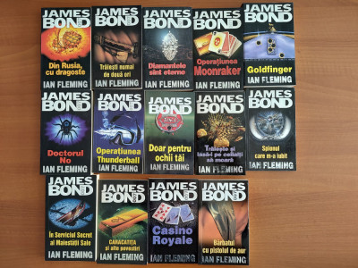 Ian Fleming - seria James Bond (14 vol, RAO) + bonus foto