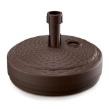 Suport Umbrela Gradina Prosperplast Rotund Maro 10L, 39x13cm, Plastic, Diametru 25-38mm