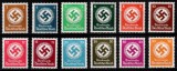 Germania Reich PORTO 1934, Mi #132-143, Zvastica, Svastica, timbre de serviciu (Dienstmarken), MNH! Cota 50 &euro;!