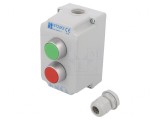 Casetă de Comandă cu 2 Butoane IP65 Plastic ST22