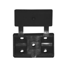 Coltar din plastic cu capac pentru prindere blat, negru, 4 buc / set