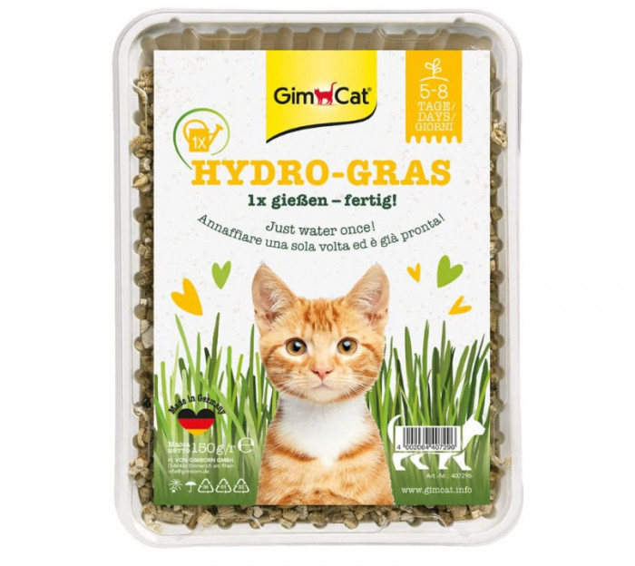 Iarba pentru pisici GimCat Hydro Grass, 150 g - RESIGILAT