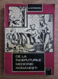 N. Vatamanu - De la inceputurile medicinei romanesti