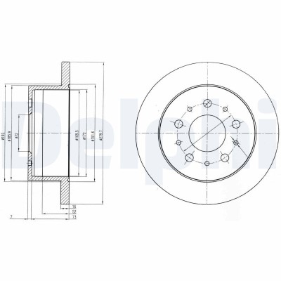 DELPHI BG4061 Disc frana foto