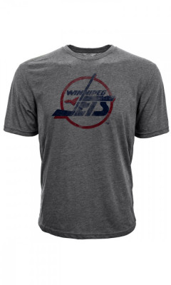 Winnipeg Jets tricou de bărbați grey Retro Tee - S foto