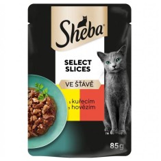 Sheba Select Slices Plicule? cu carne de pui ?i vita in sos 85 g foto
