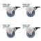 Gossi roti pivotante duble, 16 buc., 50 mm