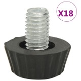 Cumpara ieftin Picioare de mobilier reglabile M8, 18 buc., negru
