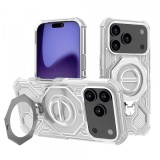 Husa pentru Apple iPhone 17 Pro, Techsuit, Carbon Shield Pro, Alba