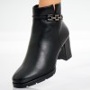Ghete Dama Imblanite Negre din Piele Ecologica Maivela, 39, Negru, Oem