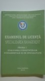 Teste grila pentru examenul de licenta, specializarea management, 2010