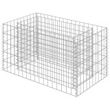 Cumpara ieftin Strat inaltat gabion, 90 x 50 x 50 cm, otel galvanizat