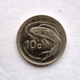 Malta 10 Cents 1986 moneda nichel km # 76