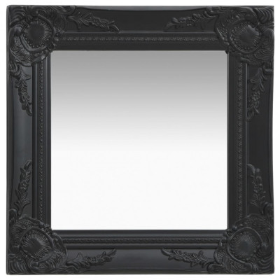 Oglinda de perete &amp;icirc;n stil baroc, negru, 40 x 40 cm GartenMobel Dekor foto