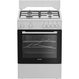 Aragaz Arctic ABGM6611DTTL, 4 arzatoare, Gaz, L 60 cm, Grill, Rotisor, alb