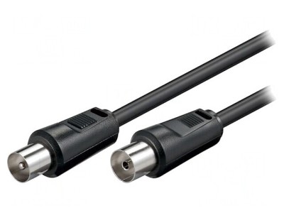 Cablu Coaxial TV 1,5m 75&amp;Omega; 9,5mm Priză-Mufă foto