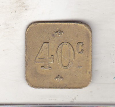 bnk jt Franta - 40 centimes foto