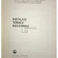 Ion Gheorghe Carabogdan - Instalații termice industriale (editia 1978)