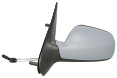 Oglinda usa exterioara Citroen Xsara (N0/N1/N2), 09.2002-02.2005, partea Stanga, ajustarea prin cablu; carcasa grunduita; sticla asferica; geam croma