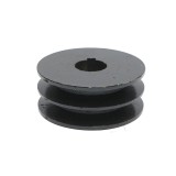 Fulie 2 caneluri pentru motor ax cu pana 25mm, motor 13 CP