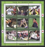 Guineea Bissau 2001 - Cupa Mondială de fotbal - Coreea de Sud și Japonia, 6 MC, SET COMPLET, 12 POZE, MNH