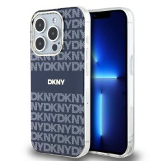 Husa iphone 15 pro max - dkny iml mono and stripe magsafe (dkhmp15xhrhseb) - blue foto