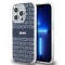 Husa iphone 15 pro - dkny iml mono and stripe magsafe (dkhmp15lhrhseb) - blue
