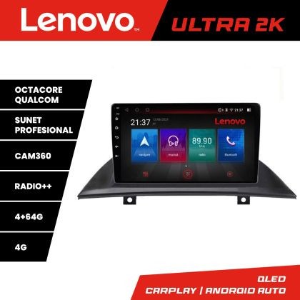 Navigatie BMW X3 2004-2012 Lenovo Kit-083 8 core QLED Qualcomm 4+64 360 Android Waze USB Navigatie Internet Youtube Radio CarStore Technology