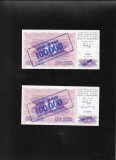 Set Bosnia Hertegovina 2 x 100000 100.000 dinari pe 10 dinara 1993 unc, Europa