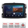Navigatie Fiat 500 2015-2021 B-500new Android Ecran QLED octa core 4+64 carplay android auto KIT-500new+EDT-E310V3 CarStore Technology