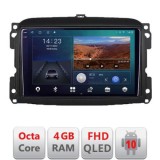 Navigatie Fiat 500 2015-2021 B-500new Android Ecran QLED octa core 4+64 carplay android auto KIT-500new+EDT-E310V3 CarStore Technology