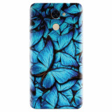 Husa silicon pentru Huawei Enjoy 7 Plus, Blue Butterfly 101