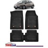 Covorașe Auto TeamCar&reg; Tip Tăviță Compatibile Honda Civic 8 (2005&ndash;2011) - Hatchback, Cauciuc, Oem