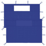 Pereti laterali foisor cu ferestre, 2 buc., albastru GartenMobel Dekor, vidaXL