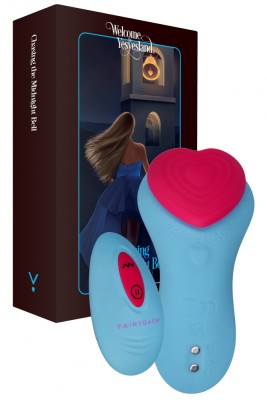 Vibrator Wearable HeartGem FairyGasm, 9 Moduri Vibratii, Remote Control, Silicon, USB, Albastru foto
