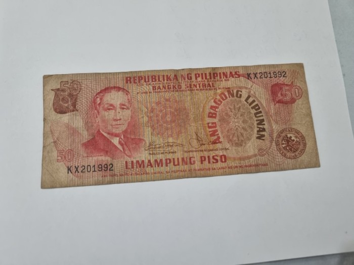 bancnota filipine 50 p 1978