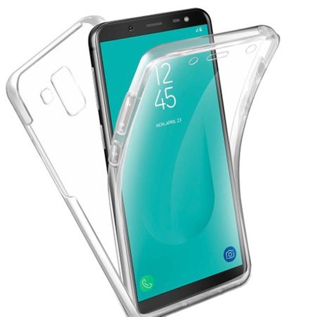 Husa silicon transparent protectie completa 360&deg; (fata+spate), Samsung Galaxy J6 (2018)