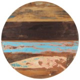 vidaXL Blat de masă rotund, 80 cm, lemn masiv reciclat, 25-27 mm